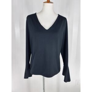 THE LIMITED Women’s Black Bell Sleeve Blouse Sz XL